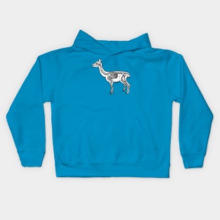 Llama Skeleton Kids Hoodie